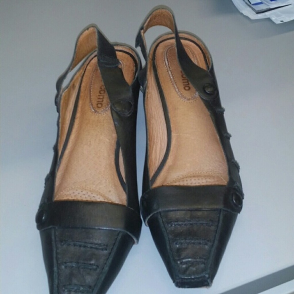 Italian Corso Como leather slingback shoes 7.5